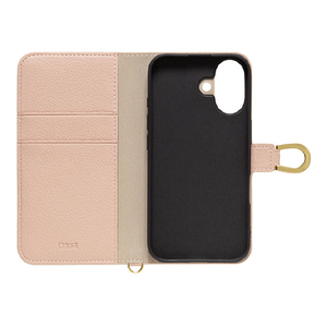 ＮＡＴＵＲＡＬ　ｄｅｓｉｇｎ iPhone 16用手帳型ケース ORFE ピンク IP24-61-ORF05-イメージ3