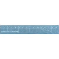 クツワ アルミ定規 15cm ブルー FCU8568-XS03BL