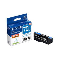 JIT エプソン(EPSON)対応 リサイクルインクカートリッジ ICC70L(増量)対応 シアン JIT-E70CL