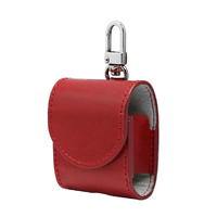 HANSMARE AirPods用イタリーレザーケース レッド HAN18166AP