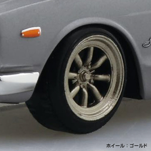 アオシマ 1/32ニッサン C10 スカイライン 2000GT-R カスタムホイール (シルバー) Aﾗｸﾌﾟﾗ16CUSVC10GTRCｼﾙﾊﾞ--イメージ4