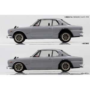 アオシマ 1/32ニッサン C10 スカイライン 2000GT-R カスタムホイール (シルバー) Aﾗｸﾌﾟﾗ16CUSVC10GTRCｼﾙﾊﾞ--イメージ7
