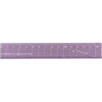 クツワ アルミ定規 15cm パープル FCU8569-XS03PU