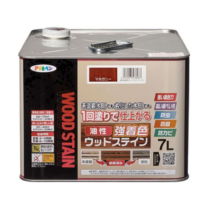 アサヒペン 油性強着色ウッドステイン 7L マホガニー FC753NV-イメージ1