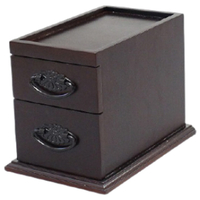 オスマック 仏壇前でも使える 和風ミニチェスト 2段 SDC-152BR