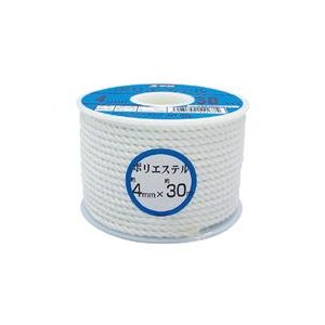 ユタカメイク ロープ　ポリエステルロープボビン巻　4mm×30m RS-2-イメージ1