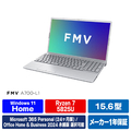 富士通 15．6型フルHD/Ryzen7/Radeonグラフィックス/メモリ16GB/約512GB SSD/DVD/WiFi 6E FMV Note A ファインシルバー FMVA700L1S