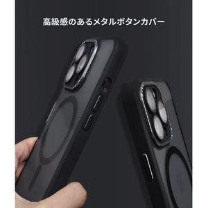 miak iPhone 14 Pro用レンズガード一体型MagSafe対応クリアケース スモーキークリア MA52167I14P-イメージ11