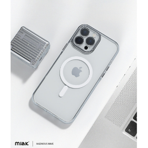miak iPhone 14 Pro用レンズガード一体型MagSafe対応クリアケース スモーキークリア MA52167I14P-イメージ17
