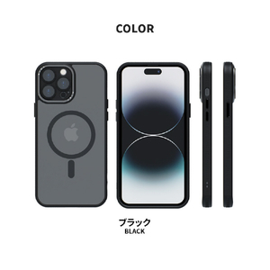 miak iPhone 14 Pro用レンズガード一体型MagSafe対応クリアケース スモーキークリア MA52167I14P-イメージ18