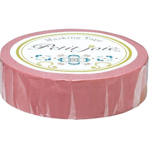ニチバン Petit joie マスキングテープ ラズベリー 15mm×18m FCF589T-PJMT-15S086-イメージ1