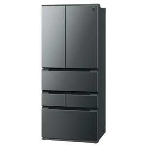 SHARP 【フレンチドア】607L 冷蔵庫 FiT63cmシリーズ冷蔵庫 ダスクダークメタル SJ-MF61R-H-イメージ15