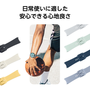 Samsung Galaxy Watch6シリーズ用純正交換バンド Sport Band(S/M) SILVER ET-SFR93SSEGJP-イメージ5