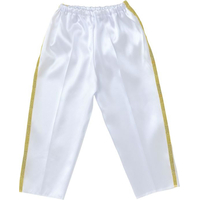 アーテック ソフトサテン テーパードパンツライン 白 J FCE174V-19377