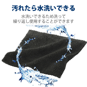 エレコム 超強力クリーニングクロス ブラック KCT-007BK-イメージ7