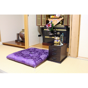オスマック 仏壇前でも使える 和風ミニチェスト 3段 SDC-203BR-イメージ5