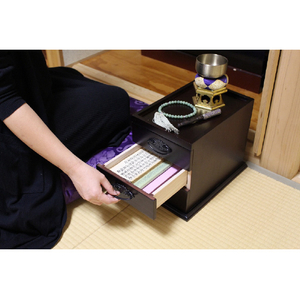オスマック 仏壇前でも使える 和風ミニチェスト 3段 SDC-203BR-イメージ7