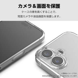 エレコム Galaxy S25用ハイブリッドケース クリア PM-G251HVCKCR-イメージ5