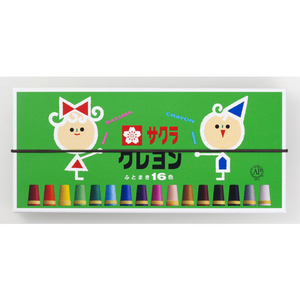 サクラクレパス クレヨン太巻 16色 FC62161-LY16R-イメージ1