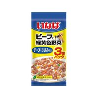 いなば ビーフと緑黄色野菜 チーズ・ささみ入り 50g×3P FCU3052