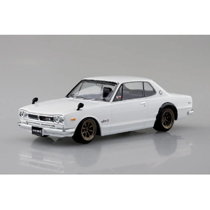 アオシマ 1/32ニッサン C10 スカイライン 2000GT-R カスタムホイール (ホワイト) Aﾗｸﾌﾟﾗ16CUWHC10GTRCﾎﾜｲﾄ-イメージ2