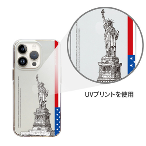 Dparks iPhone 14 Pro用ソフトクリアケース The 自由の女神 DS24168I14P-イメージ11