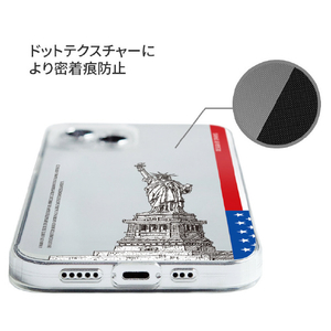 Dparks iPhone 14 Pro用ソフトクリアケース The 自由の女神 DS24168I14P-イメージ12