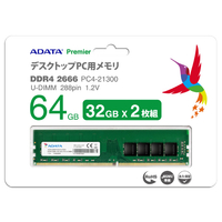 ADATA デスクトップPC用 メモリ 32GB (16GB × 2枚)