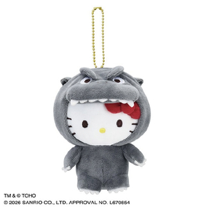 東宝 GODZILLA ・SANRIO CHARACTERSマスコット(A)ハローキティ ｺﾞｼﾞﾗｻﾝﾘｵﾏｽｺﾂﾄA-イメージ1