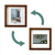 ハクバ フォトフレーム Lサイズ 1面 tetra(テトラ) ブラウン FSQTT-BRL1-イメージ4