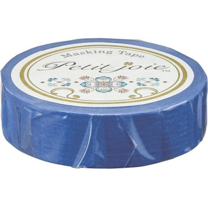 ニチバン Petit joie マスキングテープ ブルーサファイア 15mm×18m FCF590T-PJMT-15S087-イメージ1