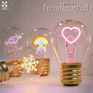 JTT かわいい電球型イルミネーション FunnyNeoBulb ファニーネオンバルブ もみのき JTNBULB-FTR-イメージ11