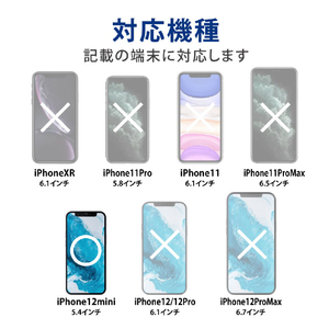 エレコム iPhone 12 mini用ガラスフィルム PM-A20AFLGG-イメージ4