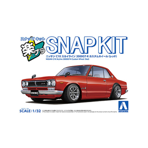 アオシマ Aﾗｸﾌﾟﾗ16CURDC10GTRCﾚﾂﾄﾞ 1/32ニッサン C10 スカイライン