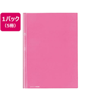 コクヨ レールクリヤーホルダー〈カラーズ〉A4 20枚収容 ライトピンク 5冊 1パック(5冊) F836474-ﾌ-TPC760P