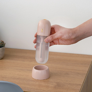 Life on Products 充電式3WAYポータブル加湿器スタンド付 plusmore ペールレッド PBAHF006-PR-イメージ3