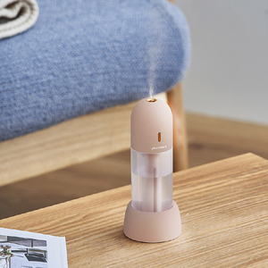 Life on Products 充電式3WAYポータブル加湿器スタンド付 plusmore ペールレッド PBAHF006-PR-イメージ4