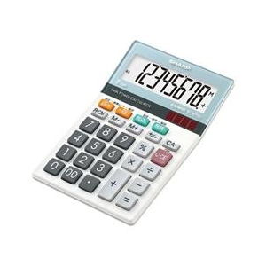 シャープ グラストップデザイン電卓 ミニナイスサイズタイプ EL-M720X-イメージ1