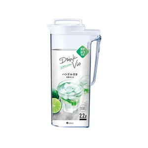 アスベル 冷水筒 ドリンク・ビオ 2.2L 耐熱 ホワイト FCF333N-A8216-イメージ1