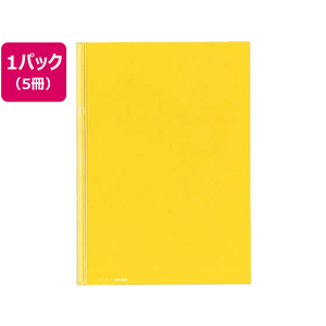 コクヨ レールクリヤーホルダー〈カラーズ〉A4 20枚収容 レモンイエロー 5冊 1パック(5冊) F836475-ﾌ-TPC760Y-イメージ1