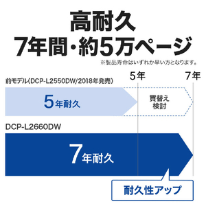 ブラザー A4モノクロレーザー複合機 JUSTIO ブラック&ダークグレー DCP-L2660DW-イメージ4