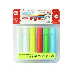 日本理化学工業 EYEチョーク 6本入 5色 FC068KN-8560145-イメージ1
