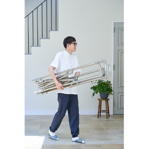 藤栄 軽量伸縮自在アルミ物干し ワイドタイプ Leger LEGERｼﾝｼﾕｸｱﾙﾐﾓﾉﾎｼﾜｲﾄﾞ-イメージ8
