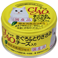 いなばペットフード CIAO まぐろ&とりささみ チーズ入り まぐろ血合肉シリーズ A21ﾁﾔｵ M&ﾄﾘｻｻﾐ･ﾁｰｽﾞ 85G