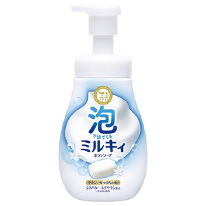 牛乳石鹸 泡で出てくる ミルキィボディソープ やさしいせっけんの香り ポンプ付550ML ｱﾜﾐﾙｷｲBSﾔｻｼｲｾﾂｹﾝP550ML-イメージ1
