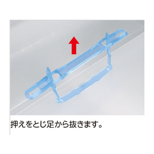 リヒトラブ プラファイル A4タテ 2穴 100枚収容 青 5冊 F025384-F3018-5P-8-イメージ5