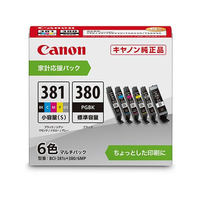 キヤノン インクカートリッジ BCI-381S+380／6MP マルチP6色 FCE105Y-BCI-381S+380/6M