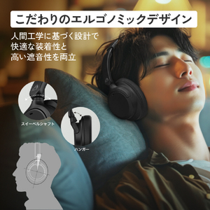 ビクター ワイヤレスヘッドフォン ブラック HA-S99N-B-イメージ8