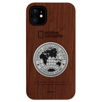 National Geographic iPhone 11用ケース Metal-Deco Wood Case ローズウッド NG17171I61R