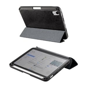 サンワサプライ iPad mini 2021用Apple Pencil収納ポケット付きケース ブラック PDA-IPAD1814BK-イメージ12